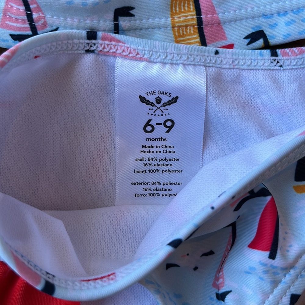 The Oaks Apparel Sailboat Swimsuit 6-9m - Picture 2 of 3